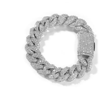 Cuban Link Diamond Bracciale